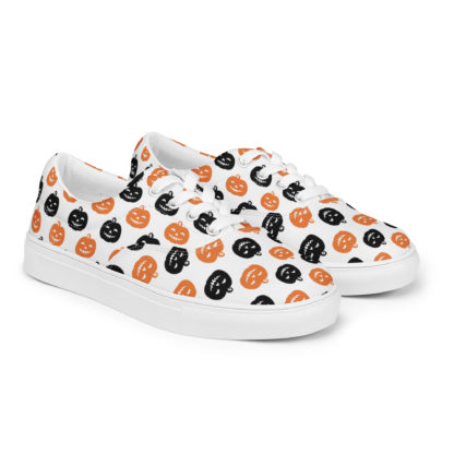 Women’s lace-up canvas shoes Jack O' Lantern