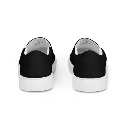 Women’s slip-on canvas shoes black - Image 4