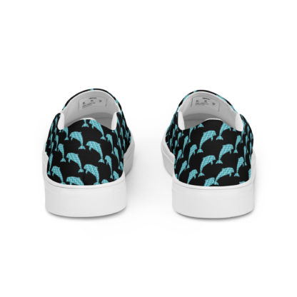 Women’s slip-on canvas shoes dolphins - Image 4