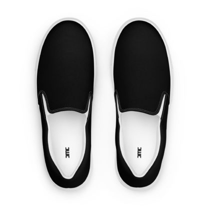 Women’s slip-on canvas shoes black - Image 2