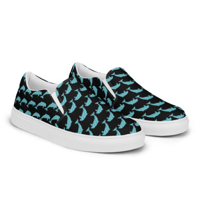 Women’s slip-on canvas shoes dolphins