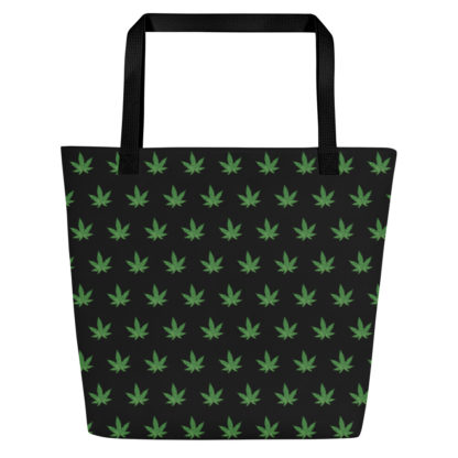 All-Over Print Large Tote Bag Pot leaves