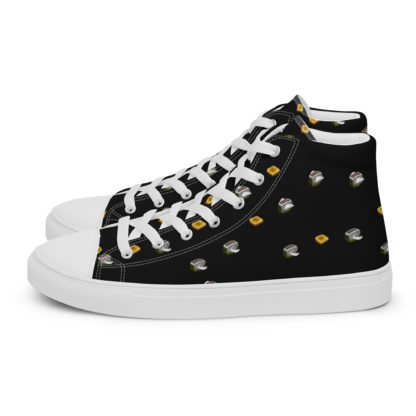 Men’s high top canvas shoes flying toasters - Image 2