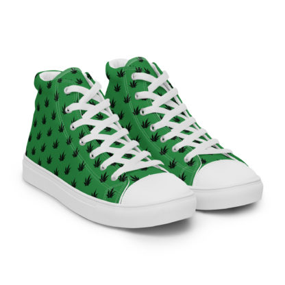 Men’s high top canvas shoes Pot leaves