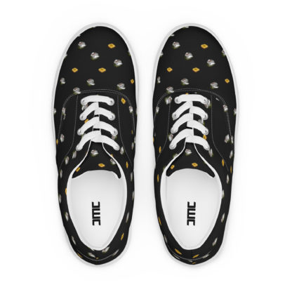 Men’s lace-up canvas shoes flying toasters - Image 6