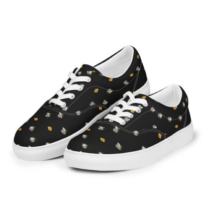 Men’s lace-up canvas shoes flying toasters - Image 3