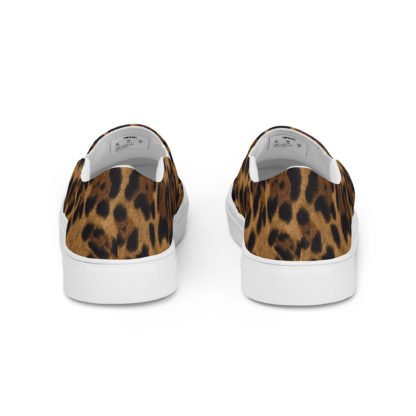 Men’s slip-on canvas shoes leopard - Image 4