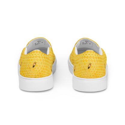 Men’s slip-on canvas shoes honey bee - Image 4