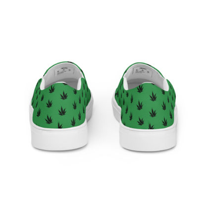 Men’s slip-on canvas shoes Pot leaves - Image 4