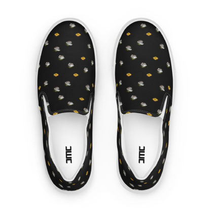 Men’s slip-on canvas shoes flying toasters - Image 2