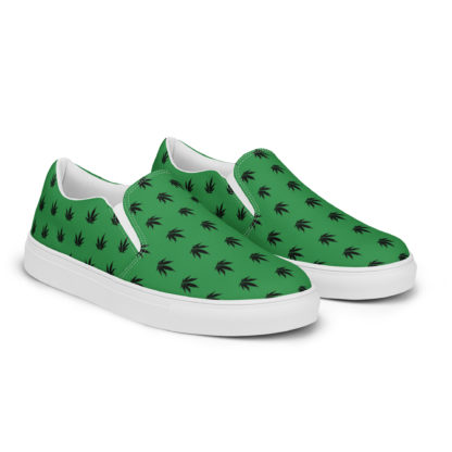 Men’s slip-on canvas shoes Pot leaves