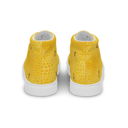 Women’s high top canvas shoes honey bee - Image 8