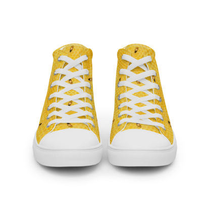 Women’s high top canvas shoes honey bee - Image 6