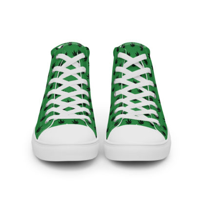 Women’s high top canvas shoes Pot leaves - Image 6