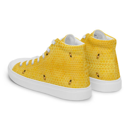 Women’s high top canvas shoes honey bee - Image 3