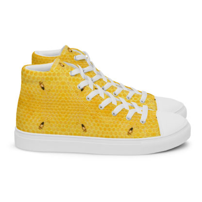 Women’s high top canvas shoes honey bee - Image 4