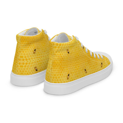 Women’s high top canvas shoes honey bee - Image 5