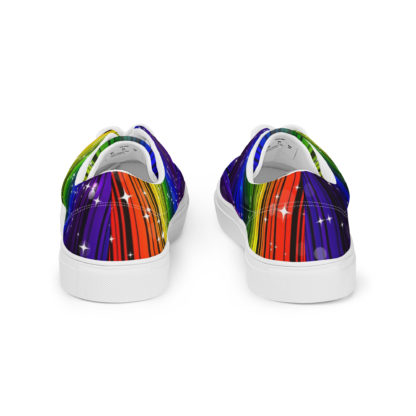 Women’s lace-up canvas shoes rainbow - Image 5