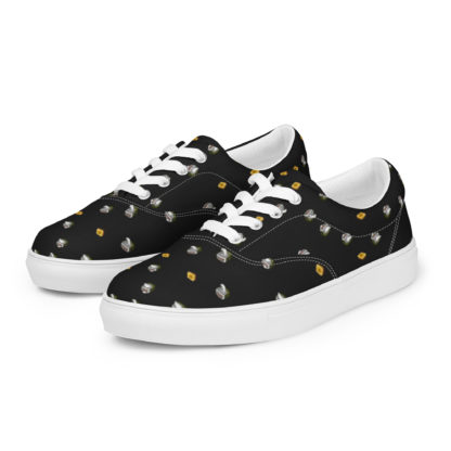 Women’s lace-up canvas shoes flying toasters - Image 2