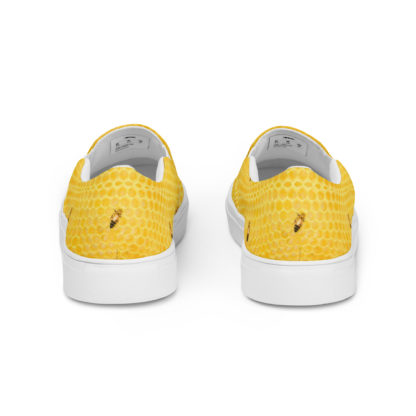 Women’s slip-on canvas shoes honey bee - Image 4