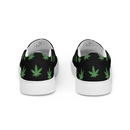 Women’s slip-on canvas shoes Pot leaves - Image 4