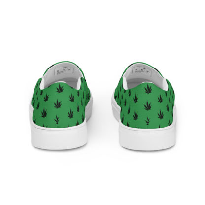 Women’s slip-on canvas shoes Pot leaves - Image 4