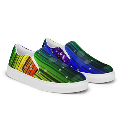 Women’s slip-on canvas shoes rainbow