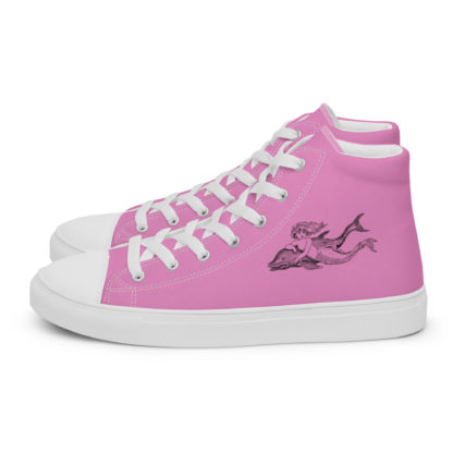 Women’s high top canvas shoes mermaid/dolphin - Image 2