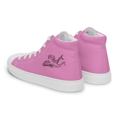 Women’s high top canvas shoes mermaid/dolphin - Image 3