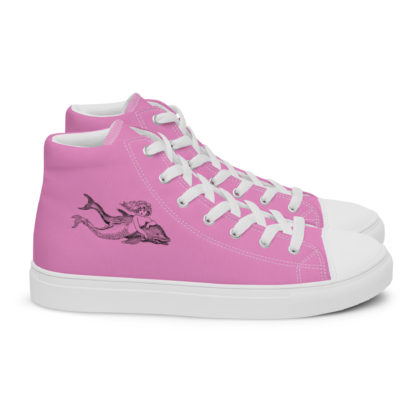 Women’s high top canvas shoes mermaid/dolphin