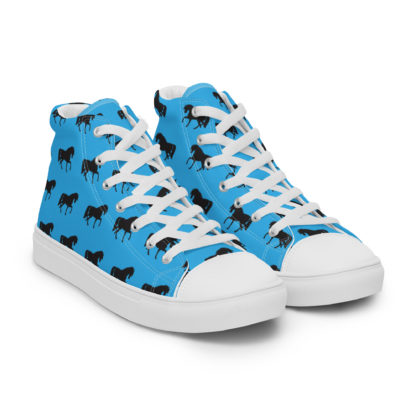 Women’s high top canvas shoes horse