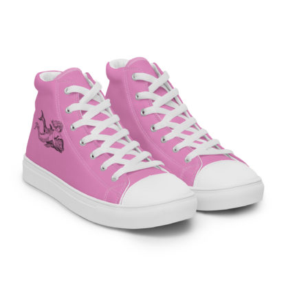 Women’s high top canvas shoes mermaid/dolphin - Image 5