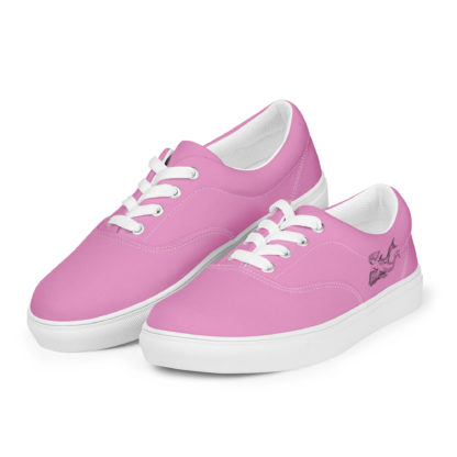 Women’s lace-up canvas shoes mermaid/dolphin - Image 4